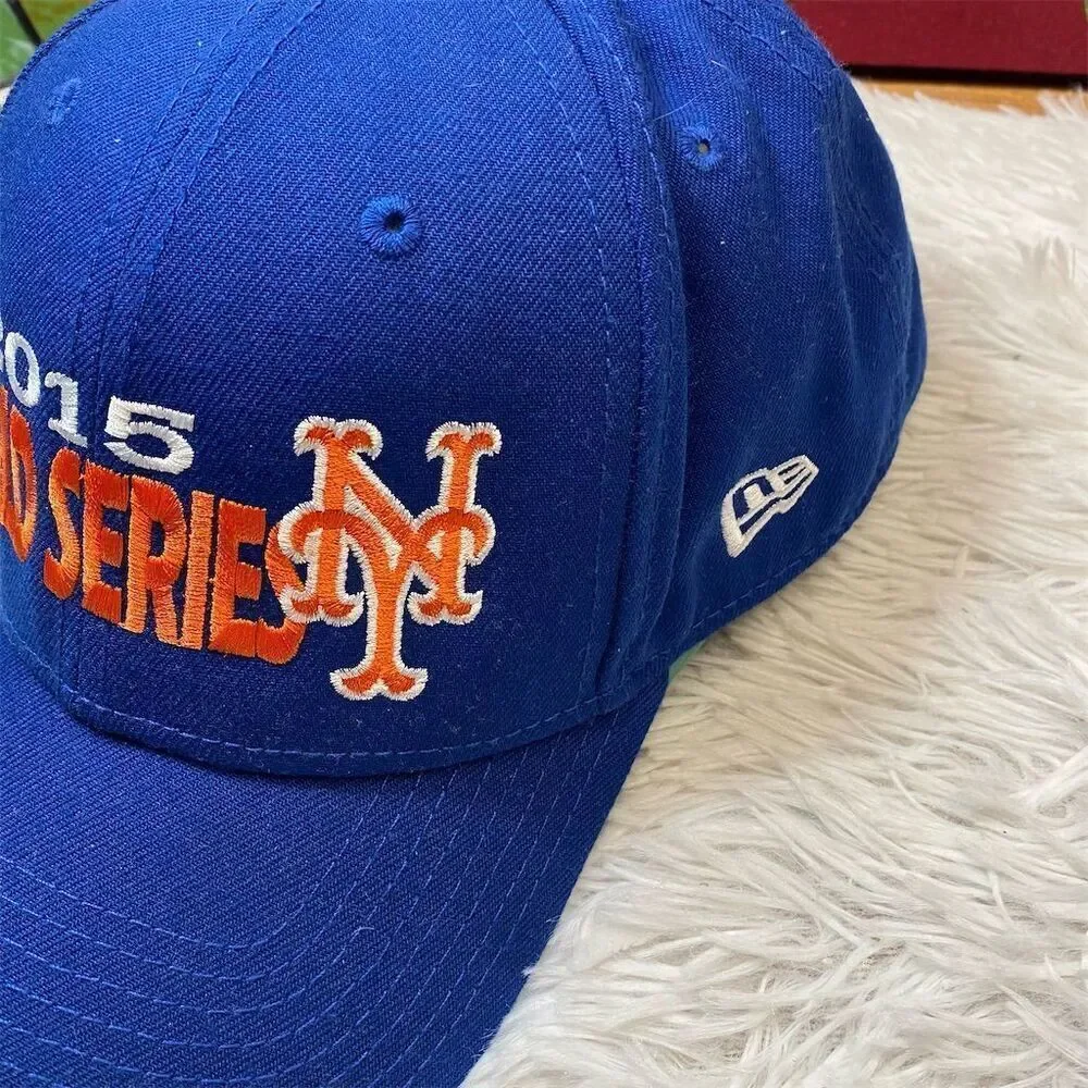 New York Mets 2015 World Series New Era 9FORTY Adjustable Hat Blue MLB